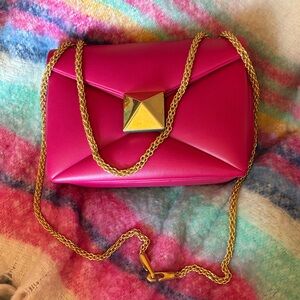 Valentino Garavani Pink Chain Shoulder Bag
